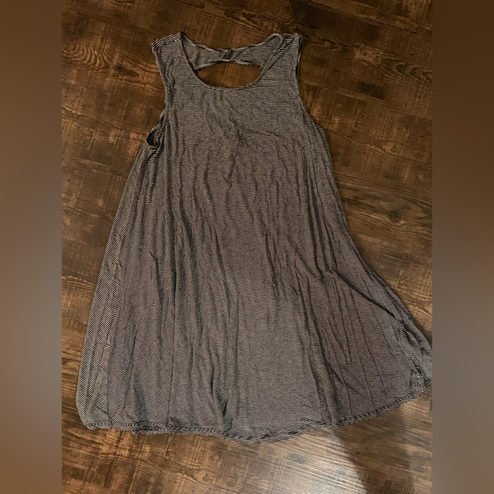 American Eagle Outfitters Black and White Striped Dress
